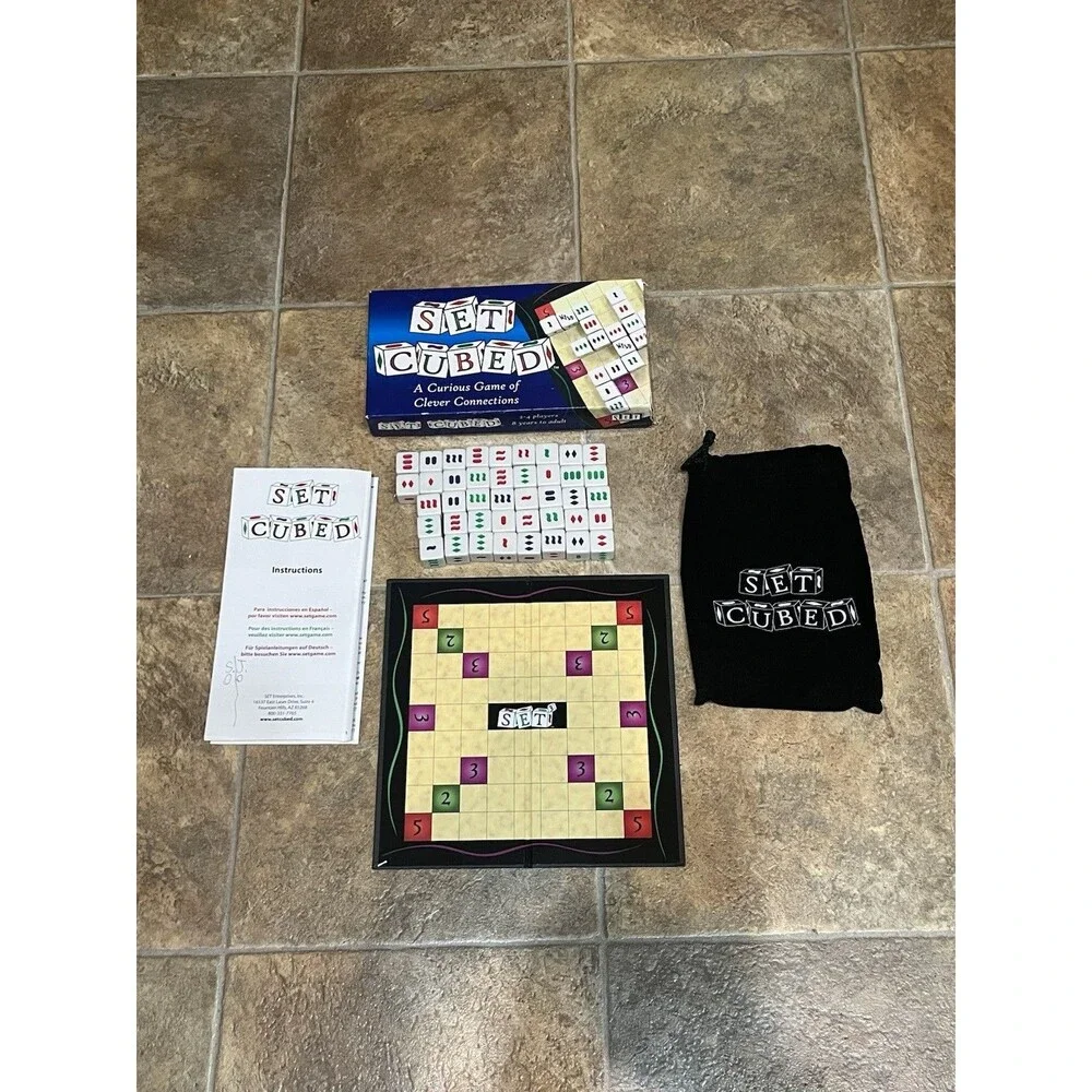 SET CUBED Curious Game of Clever Connections - COMPLETE